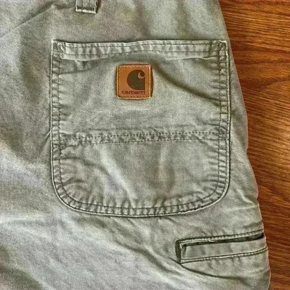 Carhartt Cargo Rugged Flex Relaxed Fit Canvas Work Short Size 44 Carpenter - Picture 4 of 7